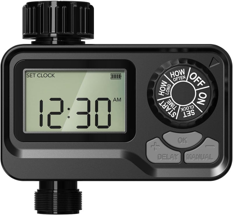 BN-LINK BN LINK Programmable Sprinkler Timer with Rain Delay – Waterproof Digital Water Timer for Garden Hoses, Manual & Automatic Irrigation System, 1 Outlet - Image 1